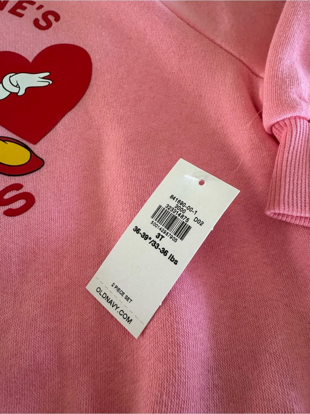 Minnie and Daisy Toddler Girls’ Sweatshirt and Leggings Size 3